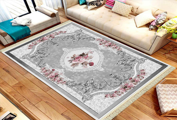 Waschbare Teppiche von Roland im 5er Set | Grau | roland-1055-grey