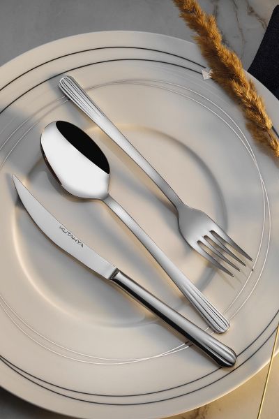 Kütahya Porselen Lotus 84 Parça Çatal Bıçak Takımı