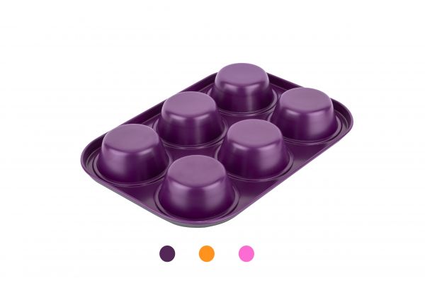Tantitoni | Renkli 6'lı Muffin Kalıbı