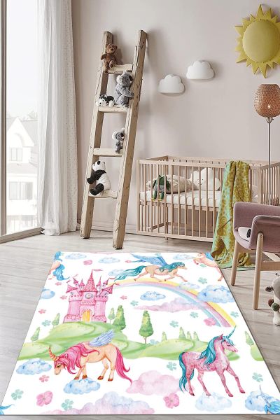 Birkilim Yıkanabilir Dekoratif Halı İpeksi Kaymaz Taban | MLN-IP-HP-712