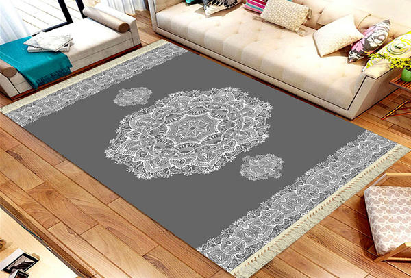 Waschbare Teppiche von Roland im 5er Set | Grau| roland-3000-grey