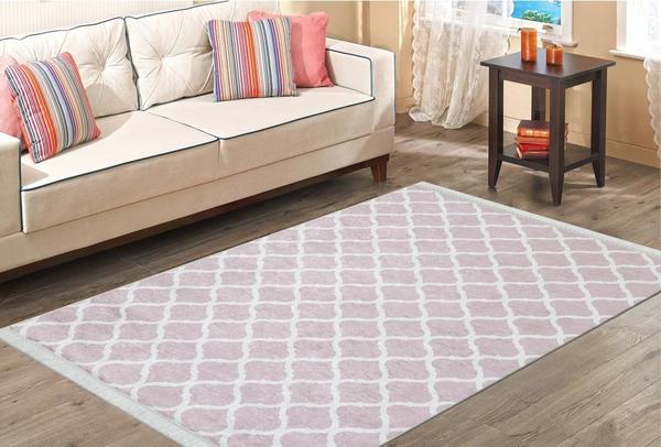 Dinarsu Yıkanabilen Halı | Sunshine | Pembe | 1082-rose