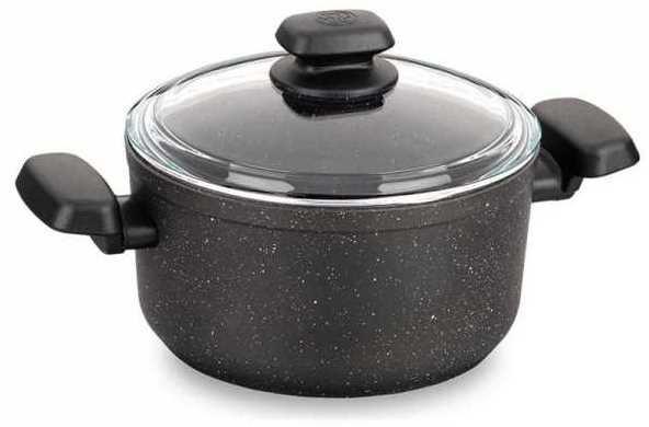 Korkmaz Ornella 28 cm Granit Tencere 8 lt | İndüksiyonlu | A1343