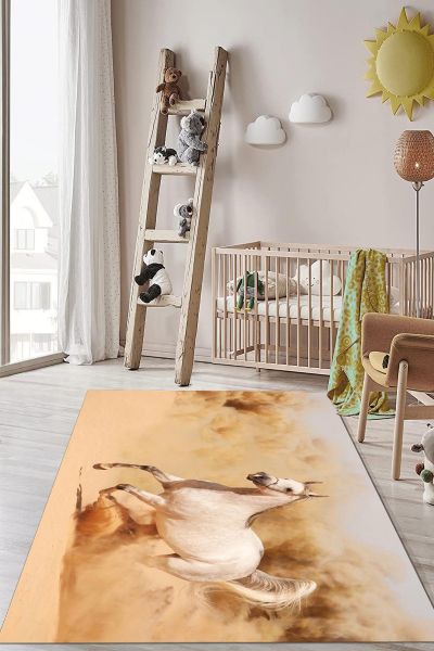 Birkilim Yıkanabilir Dekoratif Halı İpeksi Kaymaz Taban | MLN-IP-HP-704