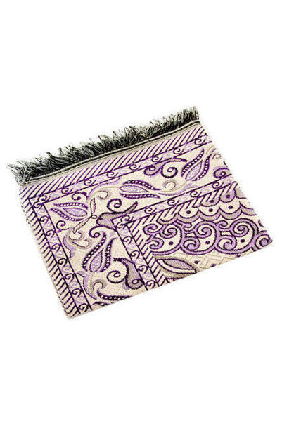 Lüks Simli Goblen Seccade - 0130 - Lila