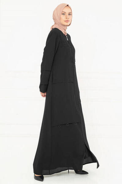 Abaya noire Beyza Lavin