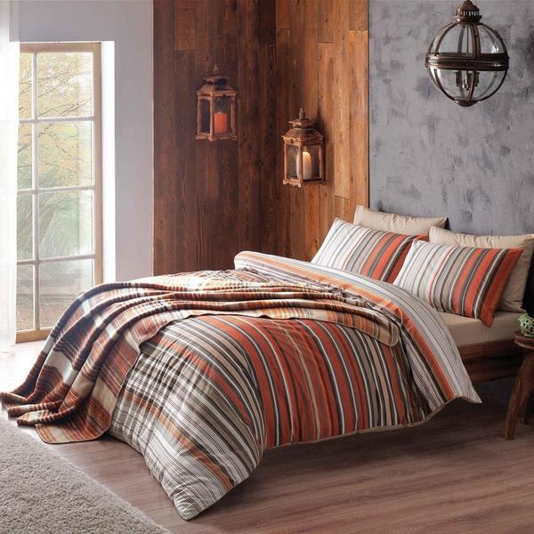 Taç Battaniye Seti Luke Taba Çift Kişilik