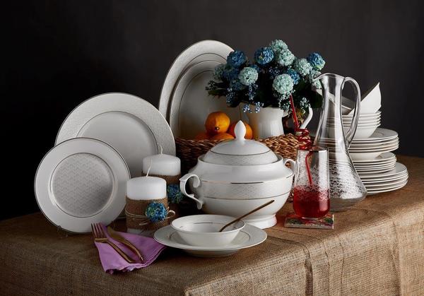 Neva Mentol Elegance | 60 Parça | 12 Kişilik | Yuvarlak | Yemek Takımı | N2642