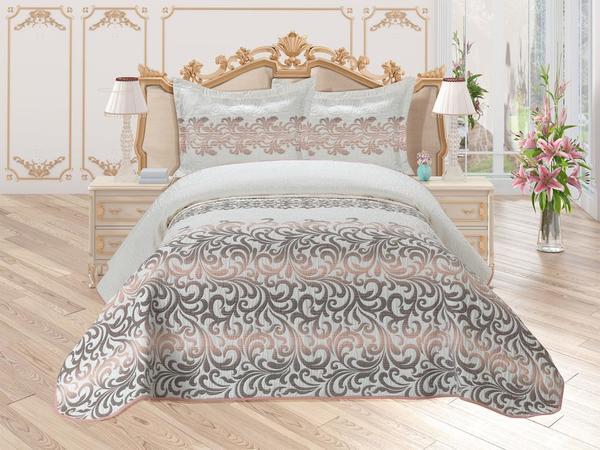 Çeyiz Diyarı Aysu Çift Kişilik Yatak Örtüsü Cappucino