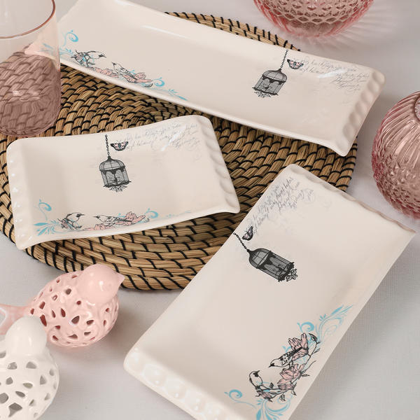 ريترو طبق سيلين كاياك 18-24-33 سم 3 قطع | كيراميكا