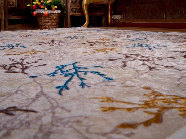 Latex rutschfeste Basis Digitaldruck Samt Teppich Blatt Farbe 180x280 cm