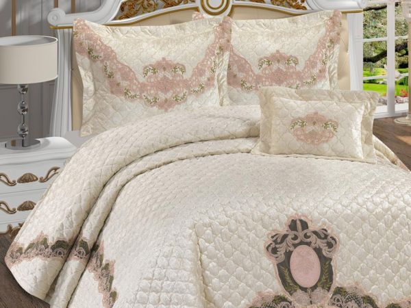 Aden Gesteppte Mitgift Tagesdecke Puder