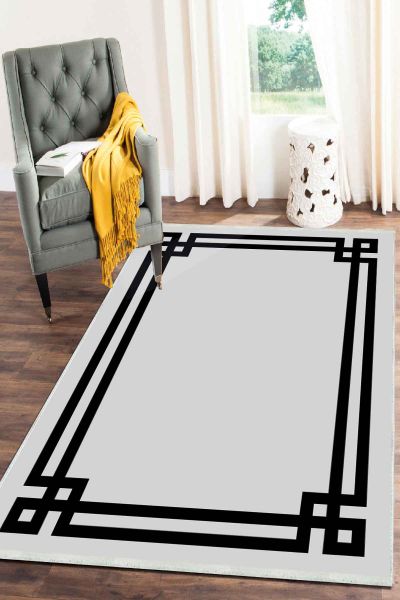 Birkilim Yıkanabilir Dekoratif Halı İpeksi Kaymaz Taban | MLN-IP-SD-017