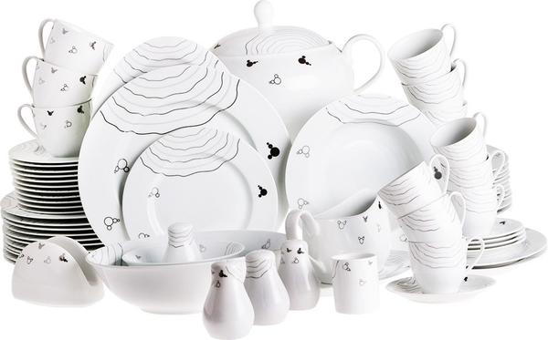 Korkmaz Bianca Collection 86 Parça Porselen Yemek Takımı | 12 Kişilik | A8006