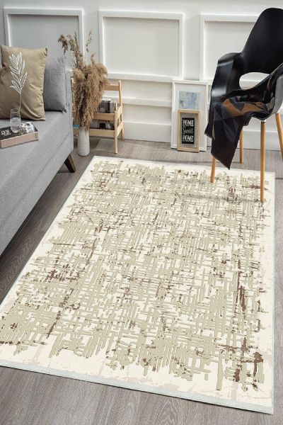 Birkilim Yıkanabilir Dekoratif Halı İpeksi Kaymaz Taban | MLN-IP-HS-550