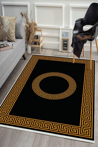 Birkilim Yıkanabilir Dekoratif Halı İpeksi Kaymaz Taban | MLN-IP-HS-415