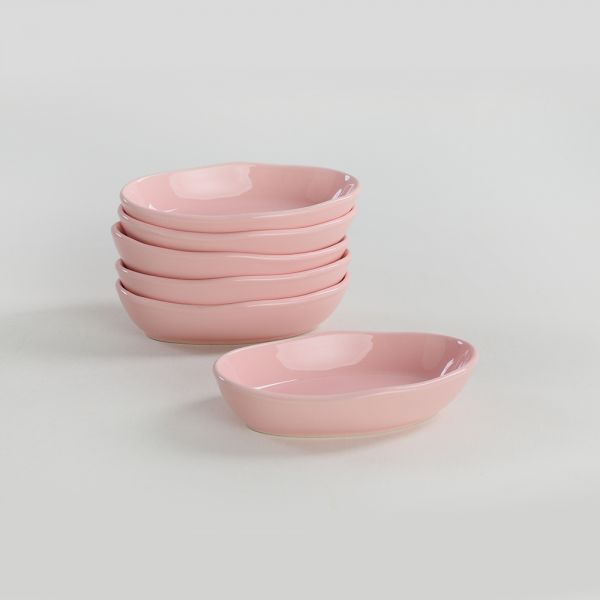 Pembe Deniz Çerezlik/Sosluk 14 Cm 6 Adet | Keramika