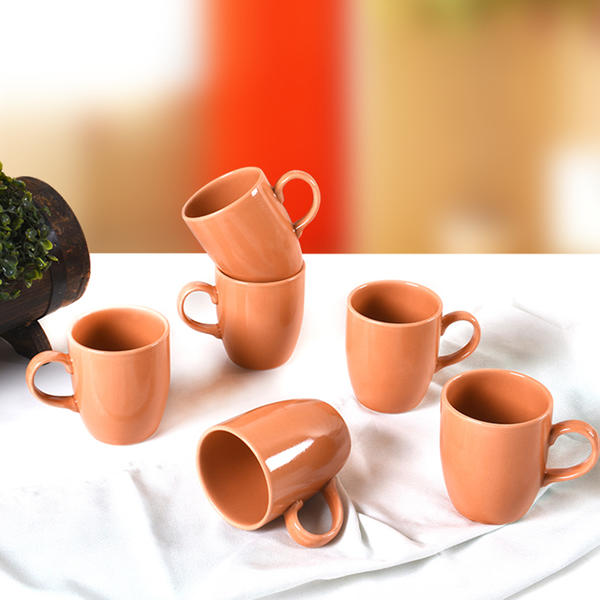 Orange Cyan Cloud Mug 9 Cm 6 Pieces | Keramika