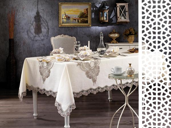 Nappe Minel 26 pièces Gris