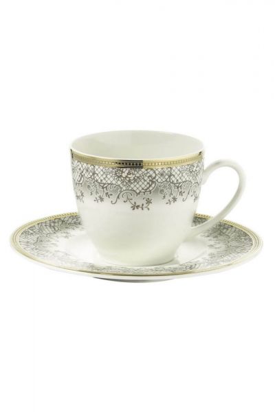 Kütahya Porselen Bone Kalipso 930621 Desen Çay Fincan Takımı