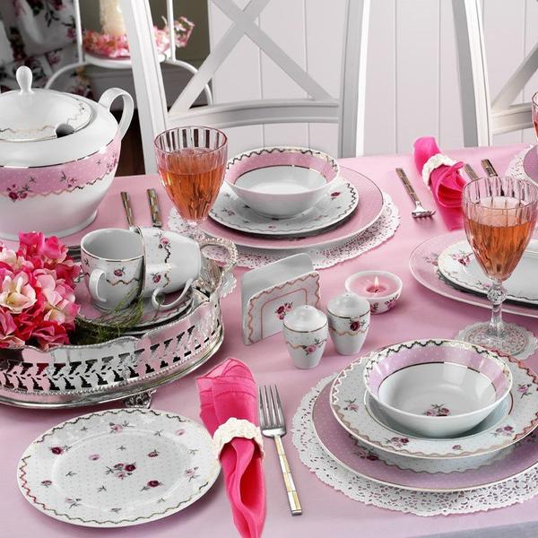 Kütahya Porselen Leonberg 83 Parça Bant Dekor Yemek Takımı| Yuvarlak | 12 Kişilik | 8556