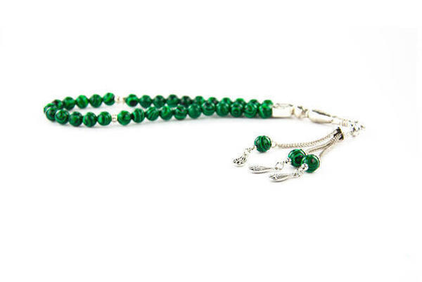 Malachite Ceyt Stone 33 Piece Rosary