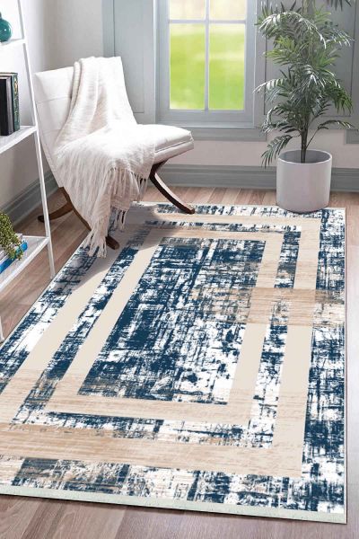 Birkilim Yıkanabilir Dekoratif Halı İpeksi Kaymaz Taban | MLN-IP-SD-383