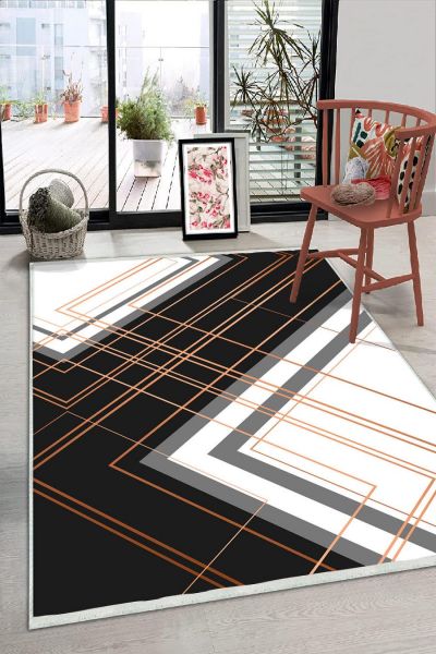 Birkilim Yıkanabilir Dekoratif Halı İpeksi Kaymaz Taban | MLN-IP-HS-276