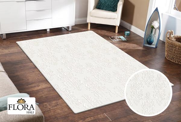 Flora Rhodos Collection Carpet | Cream | F-6590-Cream