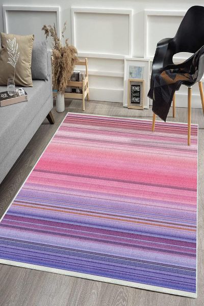 Birkilim Yıkanabilir Dekoratif Halı İpeksi Kaymaz Taban | MLN-IP-HS-390