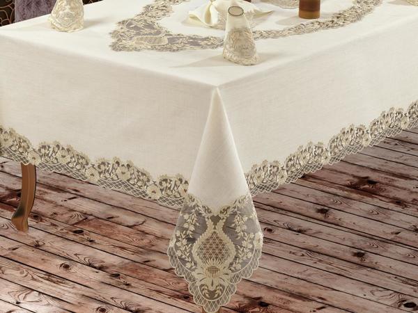 Ensemble Nappe Dentelle Guipure Vénus - 25 Pièces