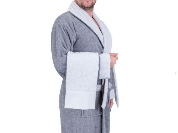 Çeyizdiyarı True Match Pamuklu Bornoz Seti Metalik Mor