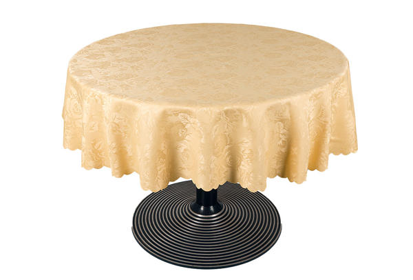 Bavary | Polyester Masa Örtüsü | Açık Pembe | 150x150 | By-mouertue-17