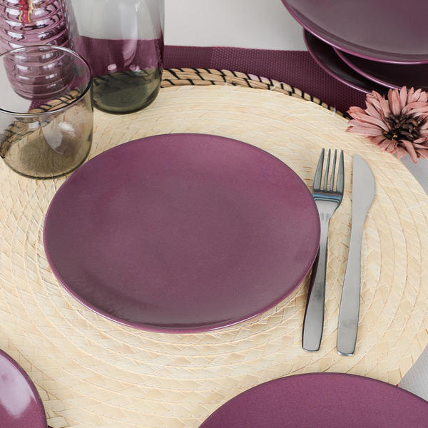 Mor Ege Pasta Tabağı 20 Cm 6 Adet - 498 | Keramika