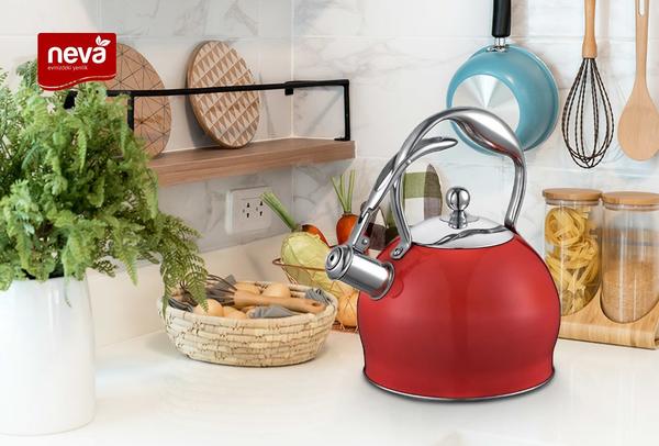Neva Sweet Kalite Islık Su Isıtıcısı 2,2L Kırmızı