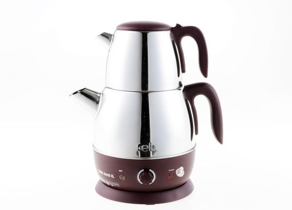 Felix Klasik Demli XL elektrischer Teekocher Braun FL394-braun