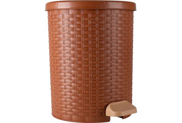 Violet Rattan Modern Çöp Kovası 20 Litre | 724-brown