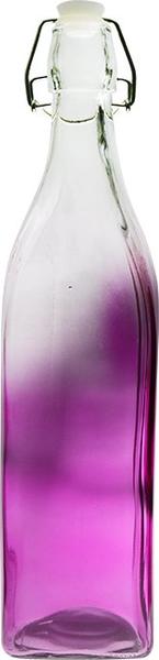 Treo Yağdanlık Cam Şişe 1 Litre | Klick Kapak | Pembe | Treo-pink