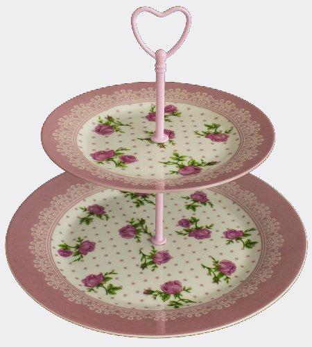 Dematex Melinda 2 Katlı Kurabiye Servisi | Pembe