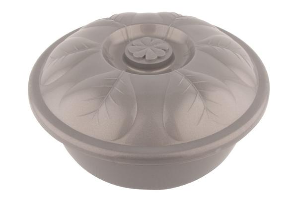 Almina Hamur Leğeni | Kapaklı Hamurluk Yaklaşık 18 Litre | Gri | Al-asd155-gri