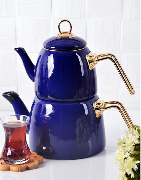 Bayev Elite Class Emaillierte Teekanne-Blau-200464
