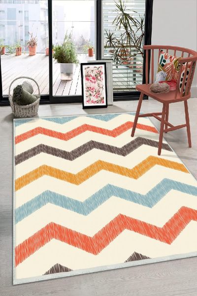 Birkilim Yıkanabilir Dekoratif Halı İpeksi Kaymaz Taban | MLN-IP-HS-164