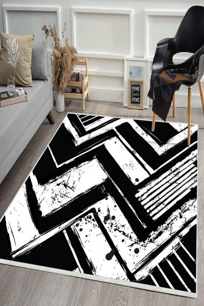 Birkilim Yıkanabilir Dekoratif Halı İpeksi Kaymaz Taban | MLN-IP-HS-401