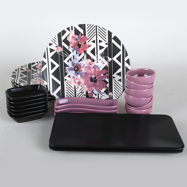 طقم فطور ليلك 23 قطعة لـ 6 أشخاص - 18231 | كيراميكا