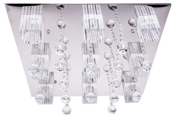 Dekonaz Avize Tavan Lambası 60x60cm | Kristal | By-5253-60x60