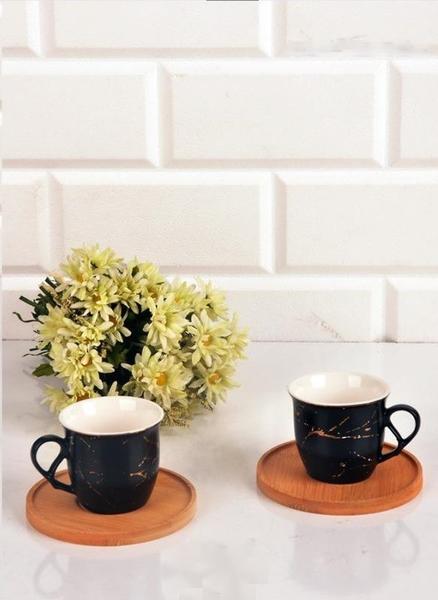 Bayev Damar Desen 2 Kişilik Fincan Takımı Ve Ahşap Altlığı 101149-18-