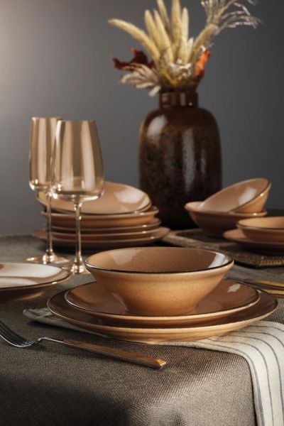 Pearl Colorx Eo 24 Parça Yemek Seti Yavruağzı