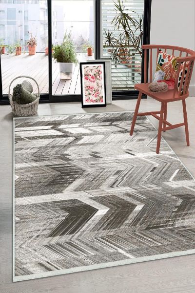 Birkilim Yıkanabilir Dekoratif Halı İpeksi Kaymaz Taban | MLN-IP-HS-363