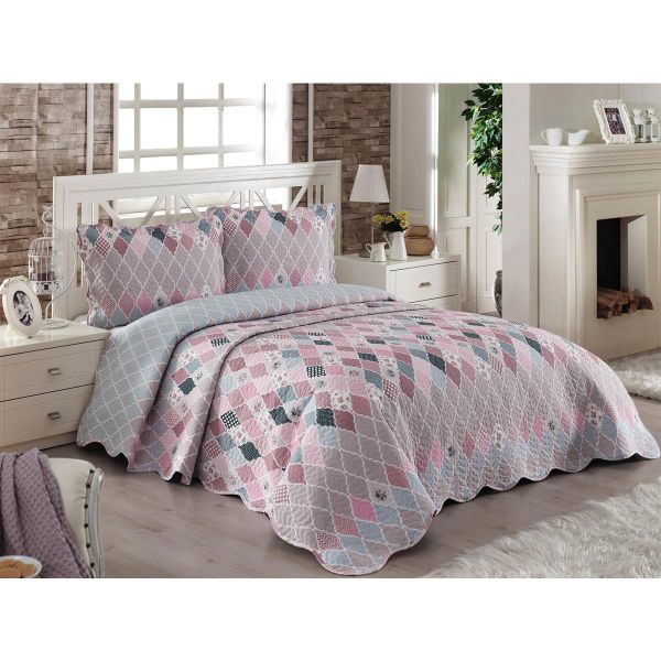 طقم غطاء سرير مزدوج مبطن من أناتوليا تكس - 12559