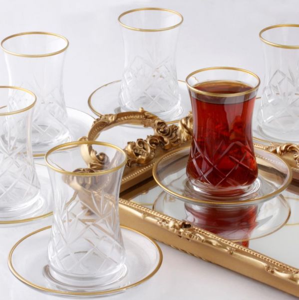 Fatih 12 Parça Duru Çay Seti KB24